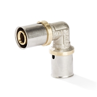 Pressfitting 90° Winkel für Aluverbundrohr und Mehrschichtverbundrohr mit DVGW