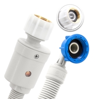 2m Aquastop-Schlauch, 3/4"ÜM x 3/4"ÜM mit Bogen, Zulaufschlauch für die Waschmaschine